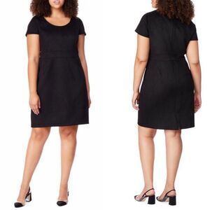 Rebel Wilson x Angels Faux Suede Knee Length Dress Sz 14W NWT
